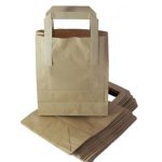 Kraft Paper Block Bottom SOS Bags