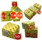 Retail Price Sticker Labels On Roll